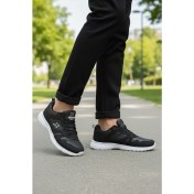 Resim Siyah-Beyaz Hafif Esnek Erkek Spor Ayakkabı Xstep 020-CILT Büyük Numara M 