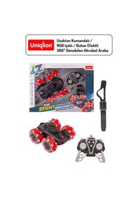 Resim Bilek Sensörlü Uzaktan Kumandalı Çift Yönlü 360 Dönebilen Rgb Işıklı Akrobat Araba 