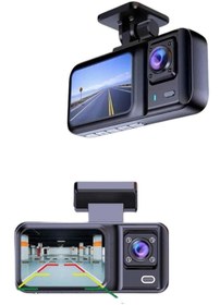 Resim Kanonik Education DVR Araç İçi Kamera Ön ve İç Kamera 2 İnç Ekranlı Çift Kamera 