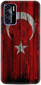 Resim kilifland Reeder P13 Blue 2022 ile Uyumlu Kılıf Desenli Ipli Boyun Askılı Resimli Figür Siyah Şerit Mermer 1317 