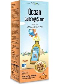 Resim Ocean Omega 3 Portakal Aromalı Balık Yağı 150 ML 