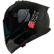 Resim Mts SRX M-801 Kapalı Motosiklet Kaskı Siyah 