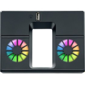 Resim Xbox Series X Konsolu İçin Led Işıklı Soğutma Fanı Arka Fan Soğutucusu Siyah 