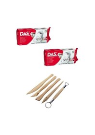 Resim Das Seramik Hamuru Kili 500 Gr. 2'Li + Modelaj Ebeşuar Set 