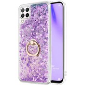 Resim Huawei P40 Lite Kılıf Glitter Liquid Holder Mor Microsonic