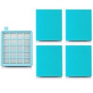 Resim Philips Fc 8470 Powerpro Compact Uyumlu Muadil Elektrikli Süpürge Hepa Filtre 4 Adet Sünger 