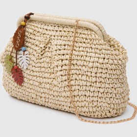 Resim OGGO Hasır Medium Clutch & Çapraz Çanta 