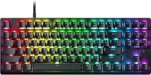 Resim Razer Huntsman V3 X Tenkeyless (Mor Anahtar) - Espor için Optik Klavye (Sayısal Tuş Takımı Tasarımı Yok, Programlanabilir Tuşlar, RGB Teknolojili) QWERTY TR-Düzen | Siyah 