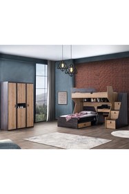 Resim Setay Ranza, Doğa Ranza Karyola Masa 3 Kapaklı Dolap 2 Adet Comfort Yatak 