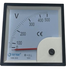 Resim Tense 96X96MM 500V Analog Voltmetre 