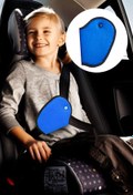 Resim Nurnivus SAFE-SOFT Çocuk Emniyet Kemeri Düzenleyici Oto Emniyet Kemeri Tutucu Emniyet Kemer Tutucu Kılıf MAVİ 