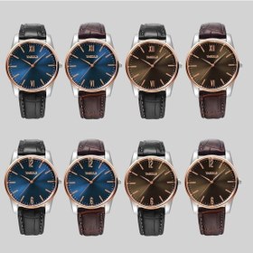 Resim Yazole Basit Dijital İki Renkli Kadran Kuvars Erkek İzle 542 Mavi Tepsi Kahverengi Kemer 