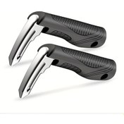 Resim Dashanshop 2 Adet Siyah 3ü 1 Arada Portatif Araç Çekiçli Cam Kırıp Kapı Kolu Yaşlı Destek Aleti 