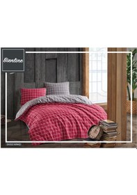 Resim Komfort Home Tek Kişilik Ranforce Nevresim Takımı / Ekose Kırmız 