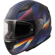 Resim Ls2 Rapid 2 Optik Kapalı Motosiklet Kaskı Mavi - Mor 
