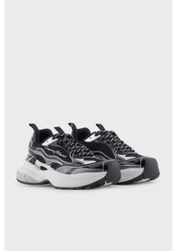 Resim Emporio Armani Bayan Ayakkabı Ew003056 Af19766 Mc372 Siyah-gümüş Siyah-gümüş 