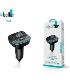 Resim Bolfer Araç Içi Şarj Cihazı Çakmaklık Pd Girişli Fm Transmitter Bluetooth USB Type-C Hızlı Şarj Çıkışlı FM02 