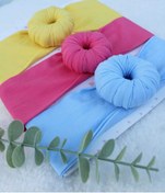 Resim punicha Kız Çocuk Bebek Donut Bandana 3 lü Aksesuar Set Sarı -fuşya-bebe Mavi 