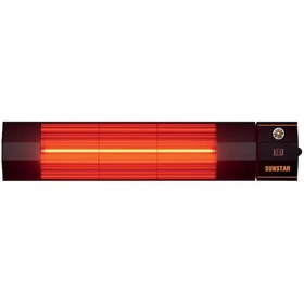 Resim 2000 Watt Kırmızı Işıklı Elektrikli Infrared Isıtıcı Soba Ip67 Tüm Dış Mekânlar İçin 