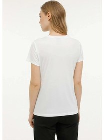 Resim Kinetix Wb Pes C Neck 11sn230 5fx Kadın Kısa Kol T-shirt 101931685 Ekru 