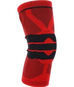 Resim Dirsek Ve Diz Pedleri - Pc Basketbol Desteği Silikon Yastıklı Diz Pedleri Kırmızı, L 