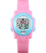 Resim Skmeı 1478 İşlevli Çocuk Dijital Saat 50m Su Geçirmez Spor Saati Pembe Çok Renkli 
