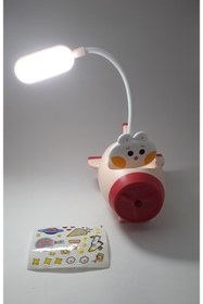 Resim PİNA HEDİYELİK AKSESUAR Işıklı Uçak Şekilli Kalemtraşlı Çocuk Masa Lambası 