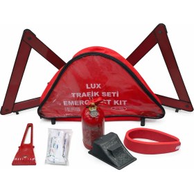 Resim Unitav Eko Kırmızı üçgen çantalı trafik seti 