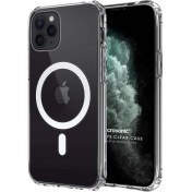 Resim Apple Iphone 11 Pro Kılıf Magsafe Clear Soft Şeffaf Microsonic