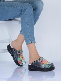 Resim Airmax Taban Ortopedik Sabo Terlik Doktor Hemşire Terliği 912 Kedi Siyah 