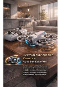 Resim Gelişmiş Görüntü Aktarımlı Kompakt Drone - Fırçasız Brushless Motorlu Hava Fotoğrafçılığı Seti 