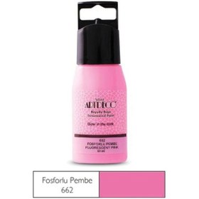 Resim Karanlıkta Parlayan Glow İn The Dark Boyutlu Boya 60 Ml. Fosforlu Pembe Diğer 