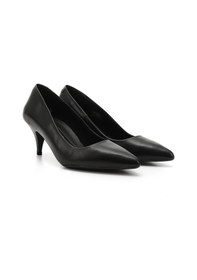 Resim Gönderi(R) Gönderi R Siyah Sivri Burun Orta İnce Topuklu Stiletto Siyah 