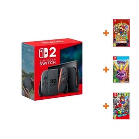 Resim Nintendo Switch 2 Oyun Konsolu + Nintendo Switch Paper Mario: The Thousand Year Door Oyun + Nintendo Switch Spyro Reignited Trilogy Oyun + Nintendo Switch Super Mario Odyssey Oyun 
