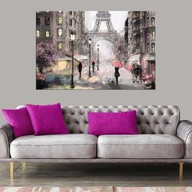 Resim Miyrem (641) Exclusive Serie" Sulu Boya Paris Eyfel Kulesi Kanvas Tablo 100 x 70 