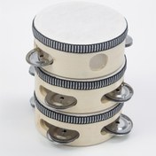 Resim Bebek Tamburin Oyuncakları, 4-Inç Ahşap Tamburin, Erken Çocukluk Eğitim Oyuncakları, Noel, Cadılar Bayramı, Doğum Günü Hediyeleri 