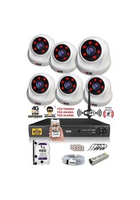 Resim IDS D-2026HD-SET6-1TB 6 Kameralı 1080P Full HD 5 MP Sony Lensli Kamera Seti - 2026 