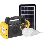 Resim Everton Rt-907 Bluetoothlu Şarjlı Radyo Güneş Enerjili 2 Ampullü Solar Set 