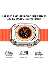 Resim Epilons Ws28 Ultra 49mm Siri Tansiyon Ateş Nabız Ölçer Akıllı Saat 