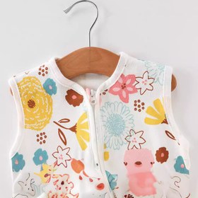 Resim Newborn Summer Vest Sleeping Bag Baby Anti-kick Quilt - Blue Giraffe / About Plus Size 67cm 