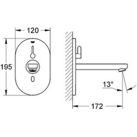 Resim Grohe Fotoselli Lavabo Bataryası Duvardan Ank.Elektrikli 36315000 