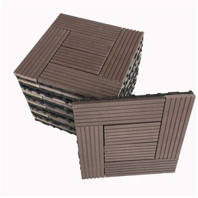 Resim Kompozit Zemin Döşemesi 1 M2 (11 Adet Karo) Kahverengi 30 Cm 2.5 Cm 30 Cm 