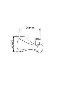 Resim Fause Bornoz Askılık Adonis Krom 