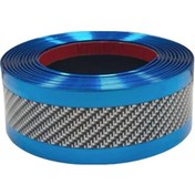 Resim Tongdashop Karbon Fiber Desenli Çizilmeye Karşı Koruma Evrensel Kapı Eşiği Koruma Şeridi Mavi 