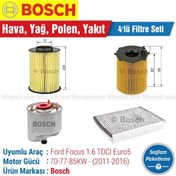 Resim Ford Focus 1.6 Tdcı Bosch Filtre Bakım Seti (E5 2011-2015) 