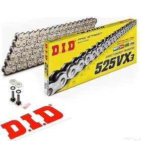 Resim Did 525-114vx3 2017-2023 Kawasaki Z 900 Rs Uyumlu Zincir Vx3 Xring Silver Gümüş Renk 