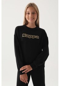 Resim Kappa Kız Çocuk Sweatshırt - Siyah 