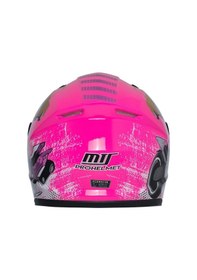 Resim Motoanl Motosiklet Mini Çocuk Full Face Ce Sertifikalı Kapalı Kask Pembe 