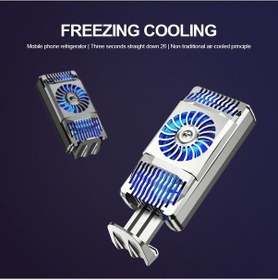 Resim Prestigegoods Android-ıos Telefon İçin Hava Soğutucu, Siyah-gümüş, 7,55x3,65x1,97cm, Kısa Zamanlı Soğutma Fanı/ 