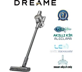 Resim Dreame R20 Dikey Süpürge, 190AW Güçlü Emiş, Akıllı Kir Algılama, Gri 